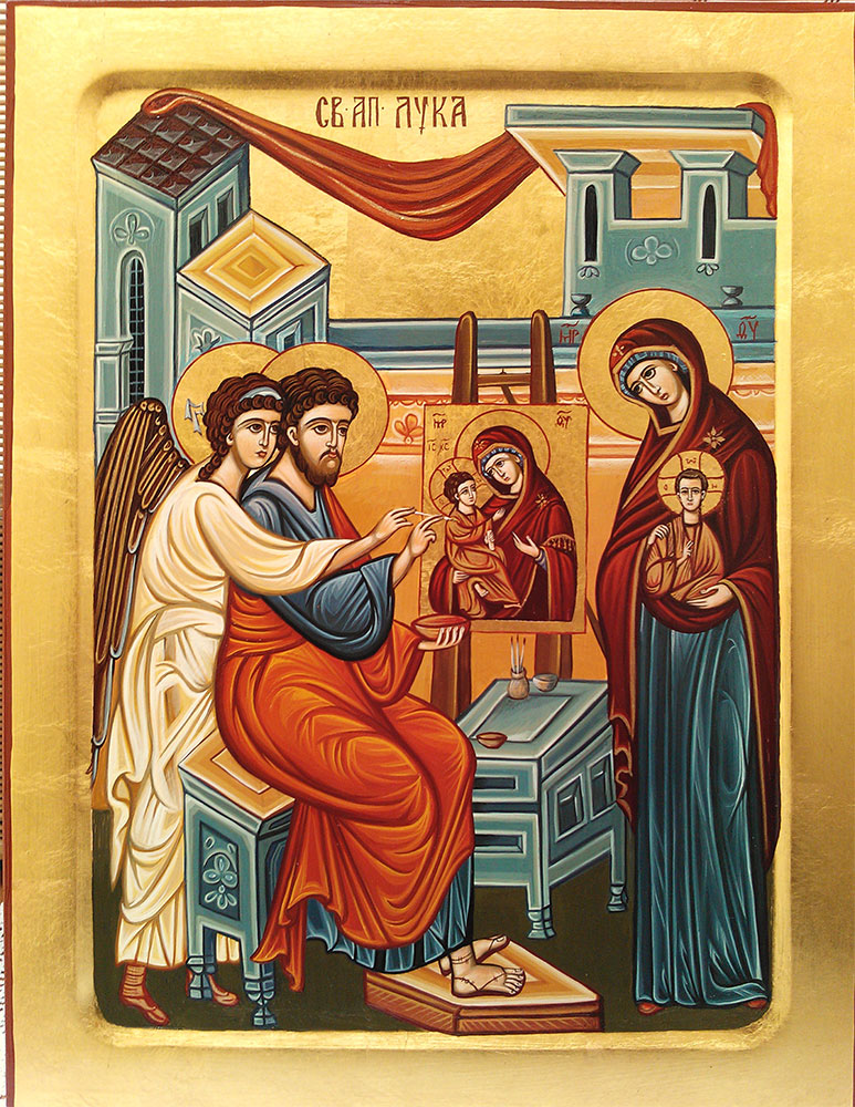Свети Апостол Лука иконопише Богородицу